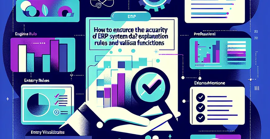 ERP 系统数据准确性怎么保障？录入规则与校验功能详解